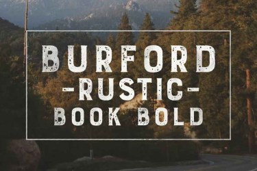 Burford Rustic Book Bold Font free download – Burford font preview