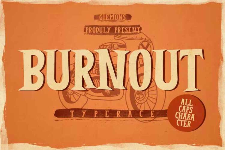Burnout Font free download preview 5 – Web Fonts font