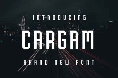 Cargam Font free download – Serif Fonts font preview
