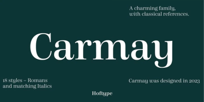 Carmay Font Family free download – Headlines font preview