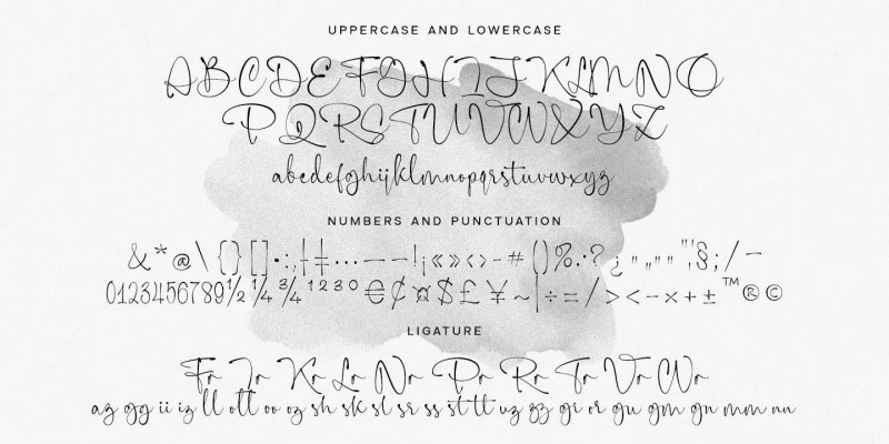 Carolline Font free download preview 7 – Script And Handwritten font