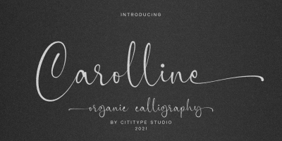 Carolline Font free download – Handwritten font preview