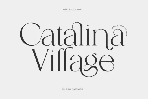 Catalina Village Font free download preview 7 – Serif Fonts font