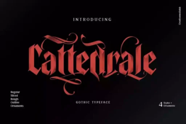 Cattedrale Font free download – similar font preview