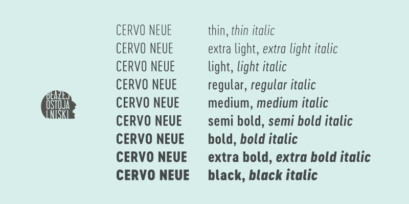 Cervo Neue Font free download preview 1 – Sans Serif Fonts font