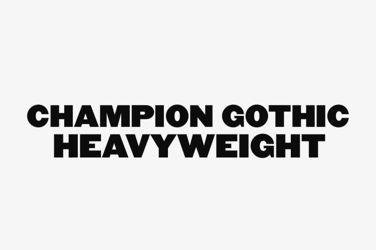 Champion Gothic Font free download preview 7 – Sans Serif Fonts font