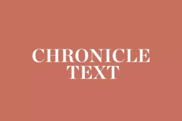 Chronicle Text Font free download – Classic font preview