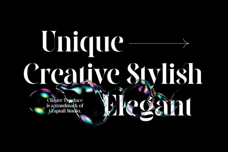 Cilager Font free download preview 6 – Serif Fonts font