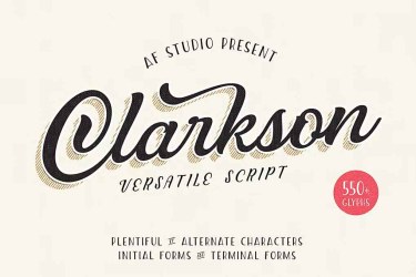 Clarkson Script Font free download – Display font preview