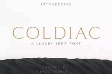 Coldiac Font free download – Contemporary font preview