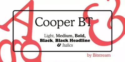 Cooper BT Font free download – Serif Fonts font preview