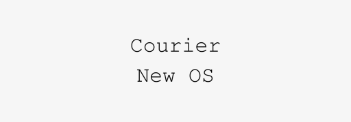 Courier New OS Font free download preview 2 – Serif Fonts font