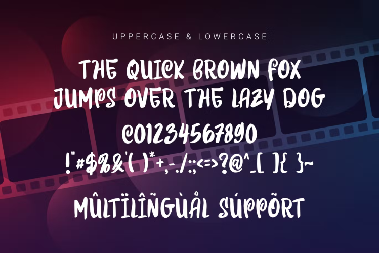 DS Summer Cinema Display Font free download preview 3 – Decorative Fonts font