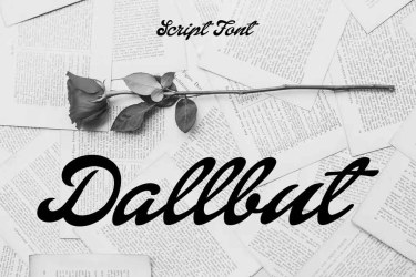 Dallbut Script Font free download – Script And Handwritten font preview