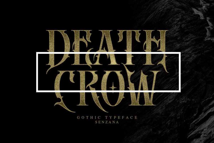 Death Crow Font free download preview 8 – Display Fonts font