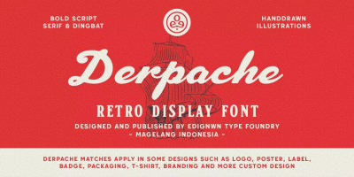 Derpache Font free download – Font Family font preview