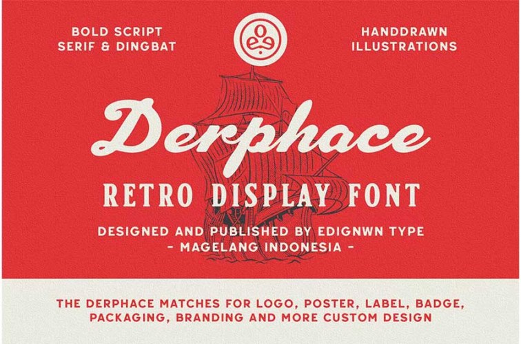 Derphace Font free download preview 6 – Display Fonts font