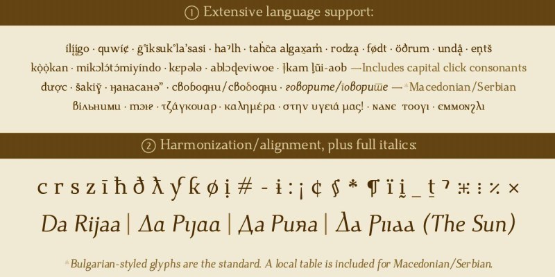 Dihjauti Font Family free download preview 6 – Serif Fonts font
