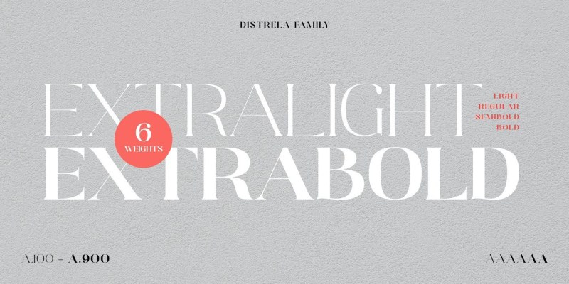 Distrela Font free download preview 2 – Serif Fonts font