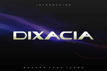 Dixacia Font free download – Modern font preview