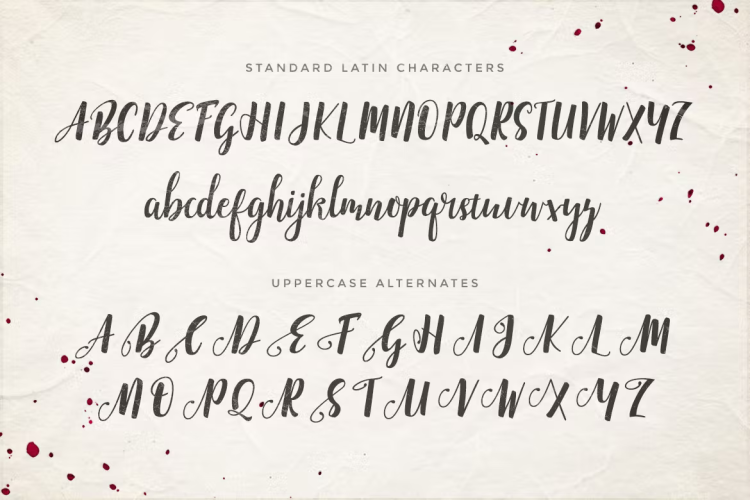 Emellie Script Font free download preview 2 – Script And Handwritten font