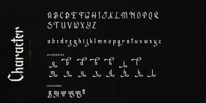 Empirelines Font Family free download preview 9 – Display Fonts font