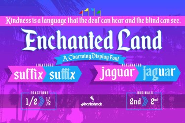 Enchanted Land Font free download – Serif Fonts font preview