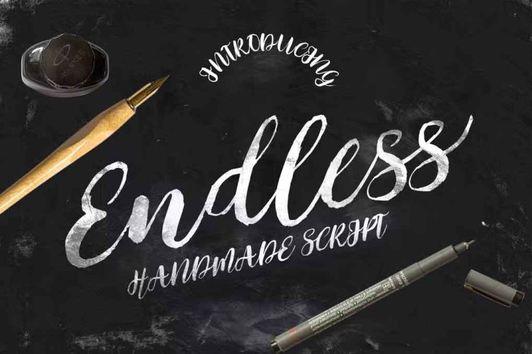Endless Script Font free download preview 3 – Script And Handwritten font