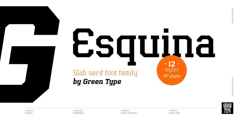 Esquina Font Family free download preview 10 – Slab Serif Fonts font