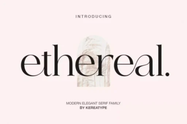 Ethereal Font free download – Contemporary font preview