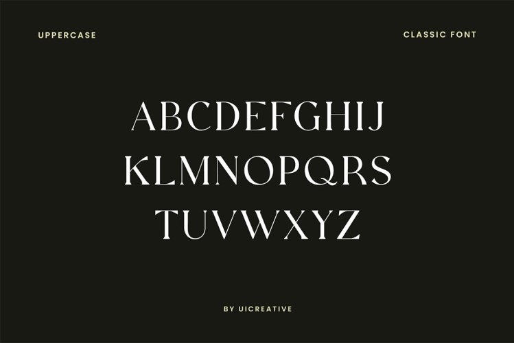 Extradicta Classic Serif Font free download preview 4 – Serif Fonts font