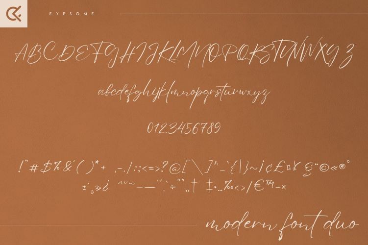 Eyesome Font free download preview 4 – Serif Fonts font