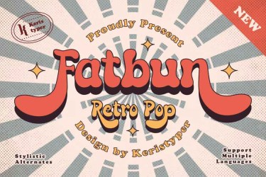 Fatbun Font free download – similar font preview