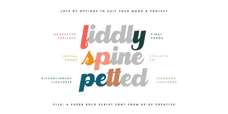 Filk Font free download preview 9 – Script And Handwritten font
