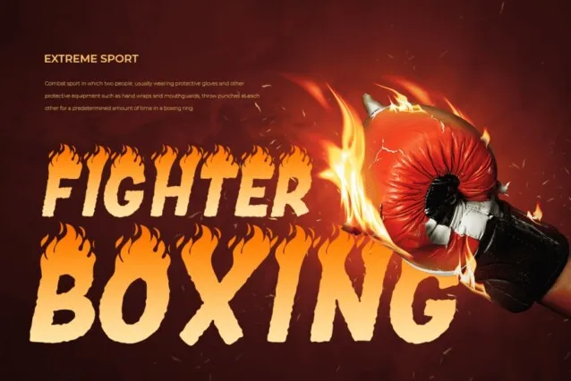Fire Ball Font free download preview 3 – Display Fonts font