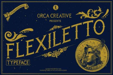 Flexiletto Font free download – Creative font preview
