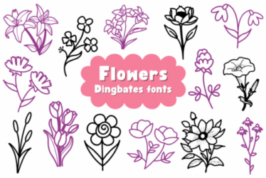 Flowers Font free download – Decorative Fonts font preview