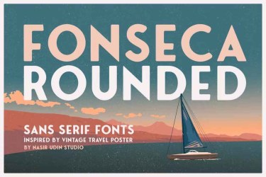 Fonseca Rounded Font free download – Contemporary font preview