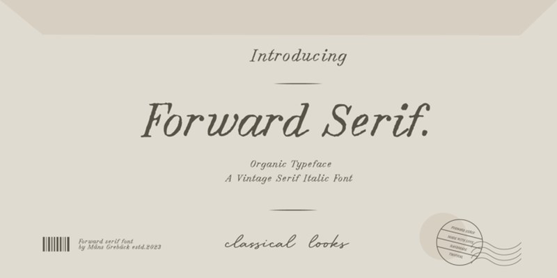 Forward Serif Font Family free download preview 6 – Serif Fonts font