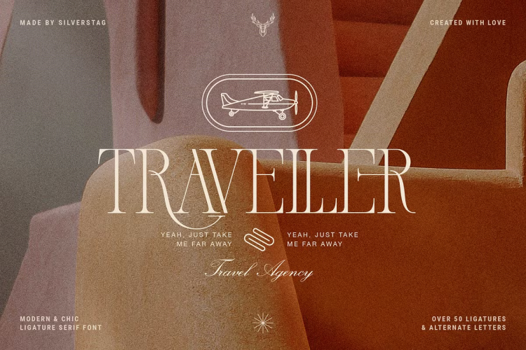 French Voyager Font free download preview 2 – Serif Fonts font