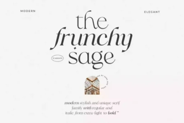 Frunchy Sage Font free download – Serif Fonts font preview