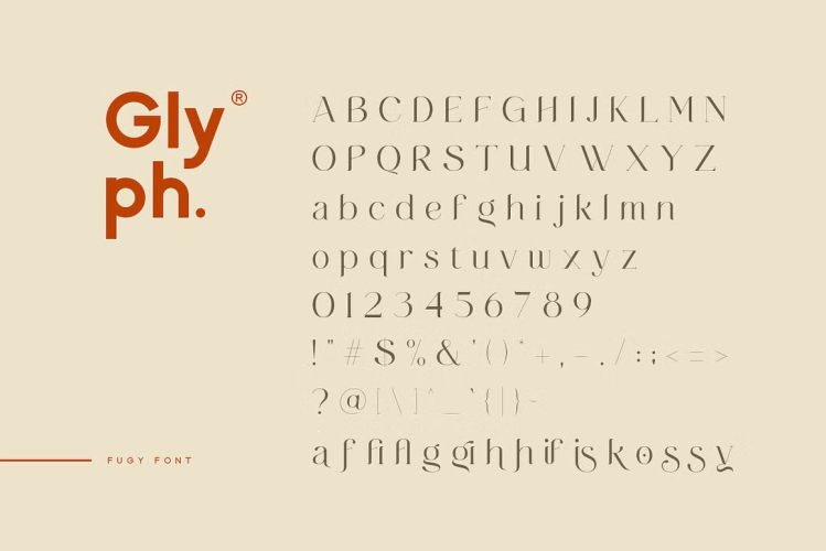 Fugi Font free download preview 6 – Serif Fonts font
