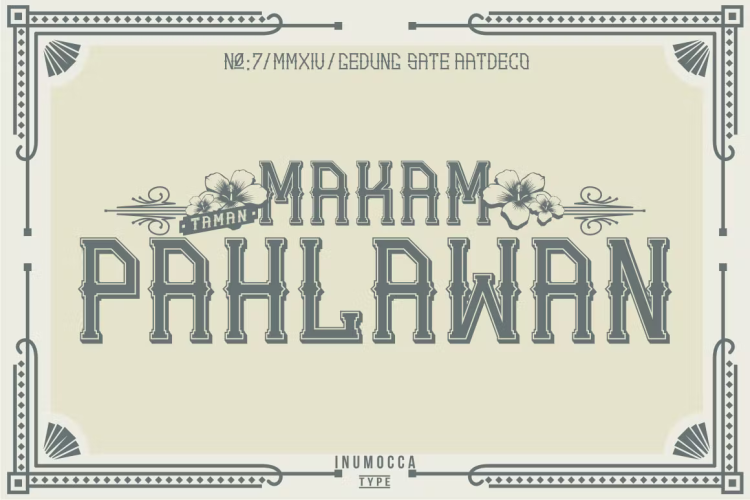 GS.ArtDeco Family Font free download preview 1 – Serif Fonts font