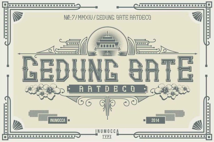 GS.ArtDeco Family Font free download preview 3 – Serif Fonts font