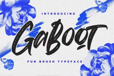 Gaboot Authentic Brush Font free download – Script And Handwritten font preview
