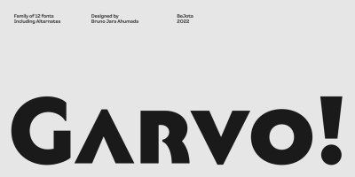 Garvo Font Family free download – Readable font preview