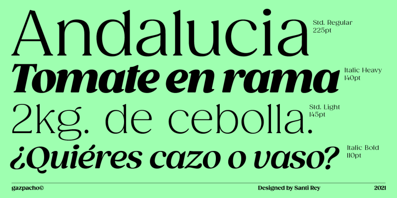 Gazpacho Font free download preview 7 – Serif Fonts font
