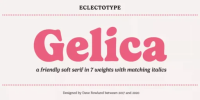 Gelica Font free download – Friendly font preview