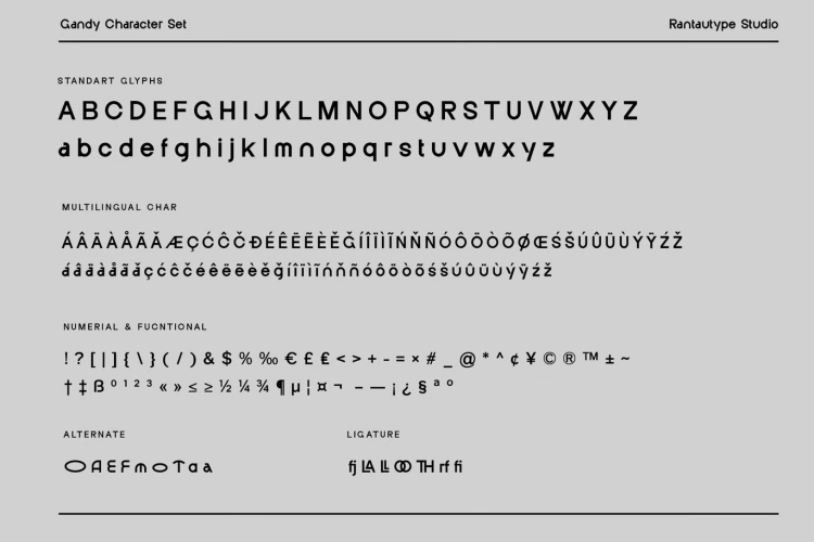 Gendy Font free download preview 6 – Sans Serif Fonts font