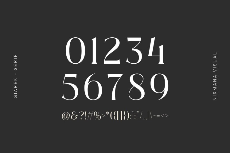 Giarek – Ligature Serif Font free download preview 6 – Serif Fonts font